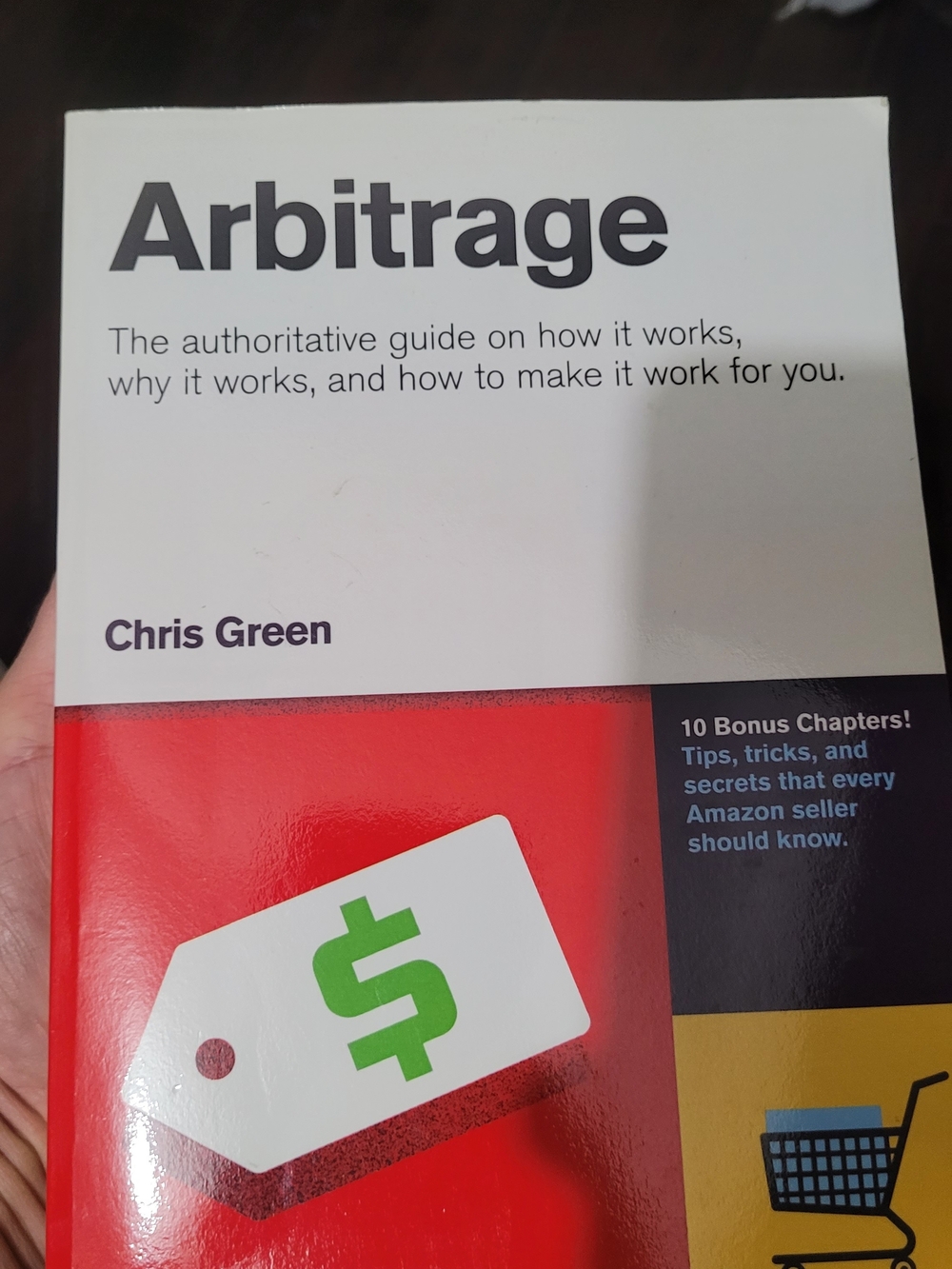 Arbitrage by Chris Green - White, Red & Green Book Cover